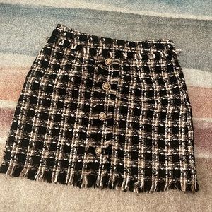 Tweed Mini Skirt